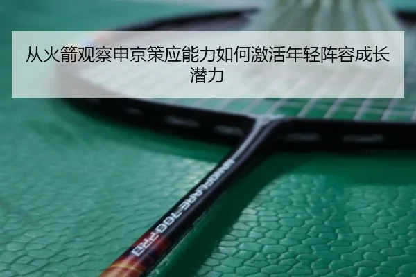 从火箭观察申京策应能力如何激活年轻阵容成长潜力